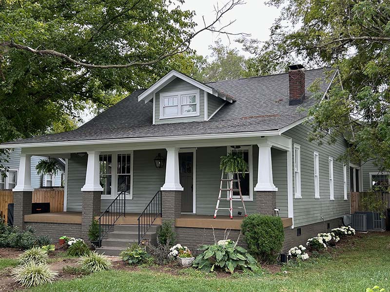 Beautiful home with siding showing the front porch of the ashland city home