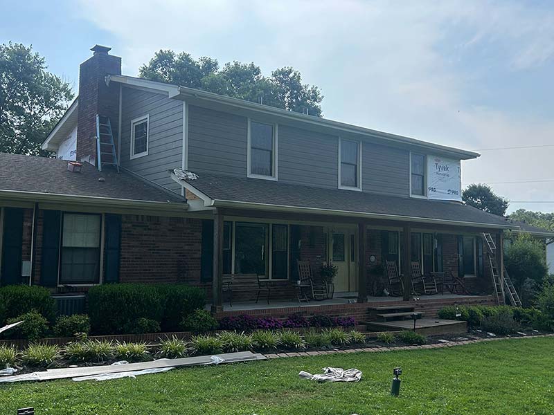 Vinyl Siding replacement on a two story house